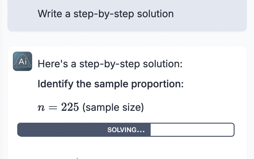 AI processing visualization